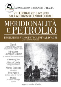 meridionalità e petrolio